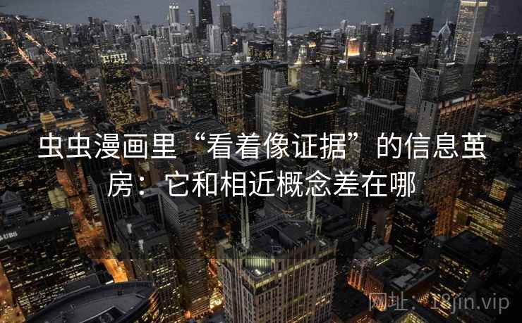 虫虫漫画里“看着像证据”的信息茧房：它和相近概念差在哪